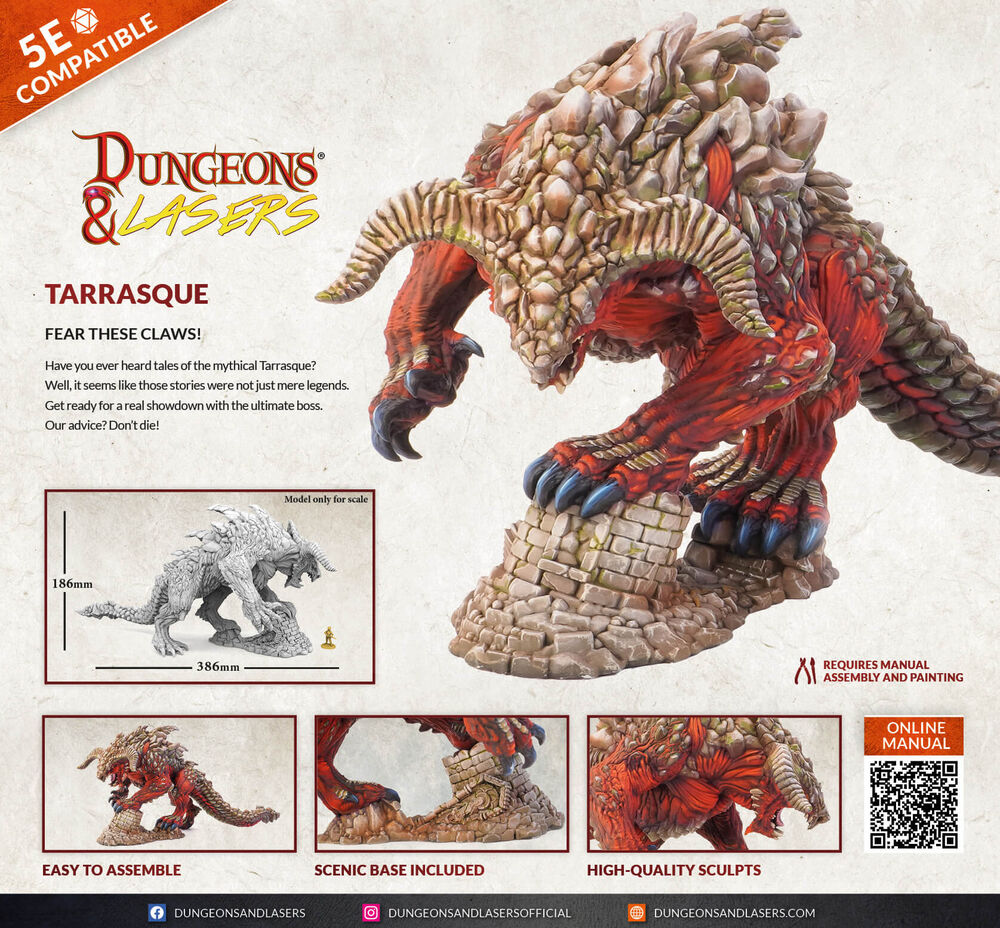 Dungeons & Lasers Miniatures: TARRASQUE