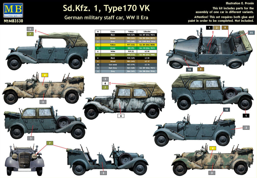 Sd.Kfz.1 Type 170 VK, German staff car