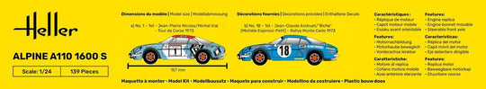 STARTER KIT Alpine A110 (1600S)
