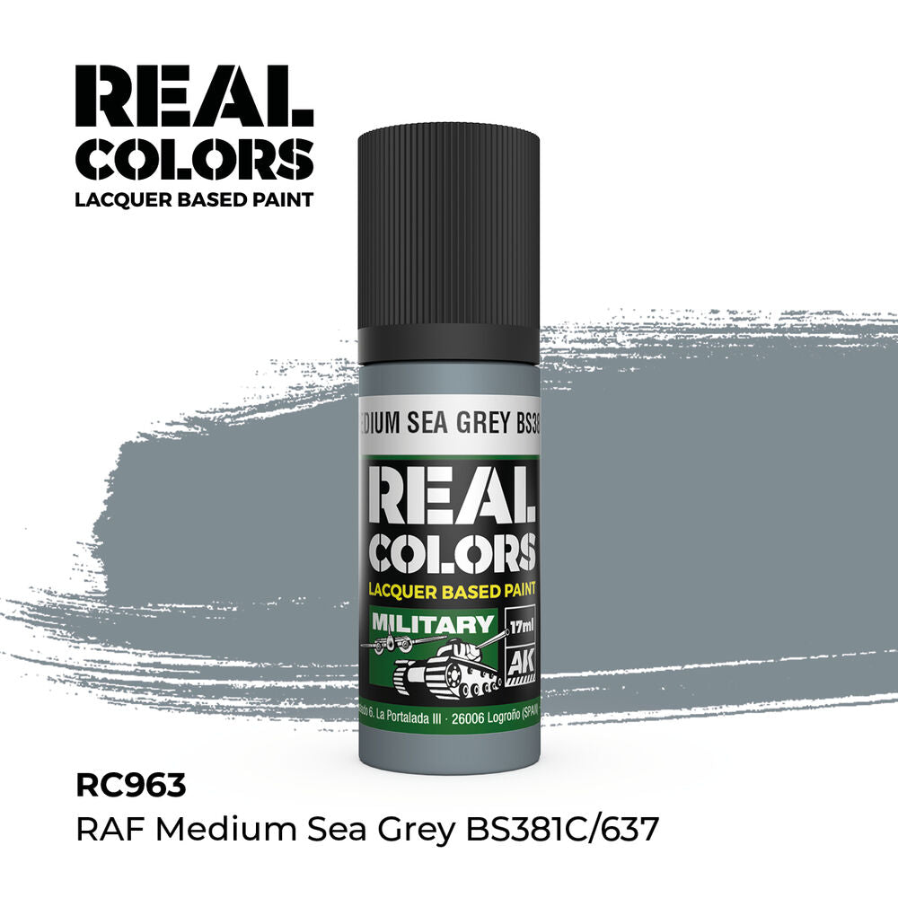 Real Colors: RAF Medium Sea Grey BS381C/637 17 ml.