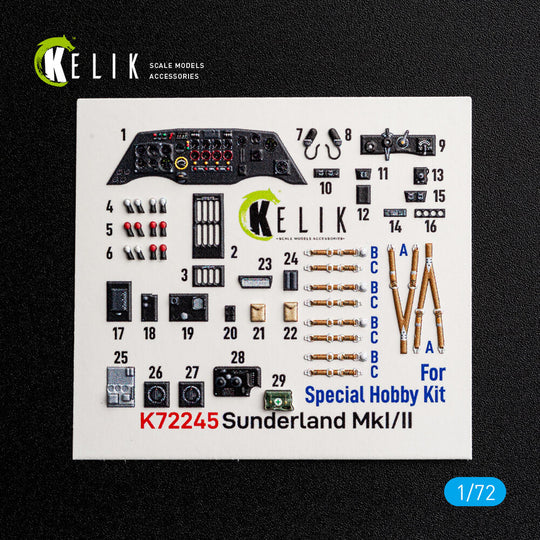 Sunderlend MkI/II - interior 3D decals for Special Hobby