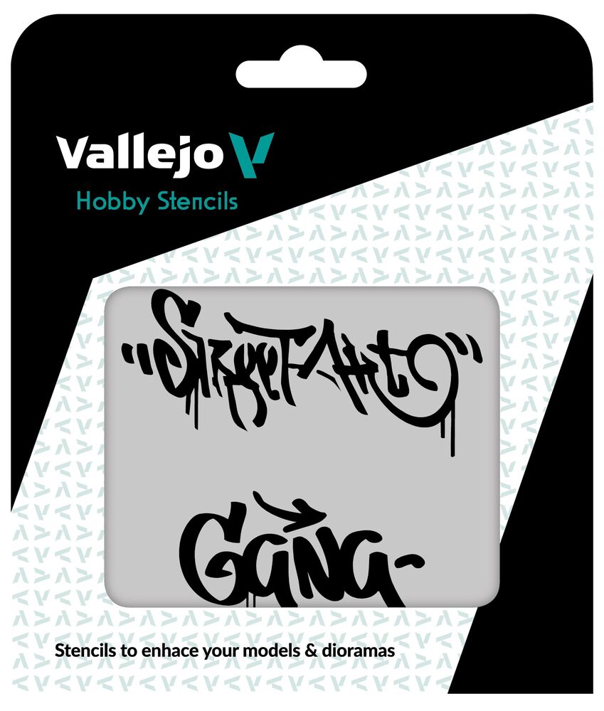 Vallejo Stencils: Street Art nº 2 125 x 125 mm