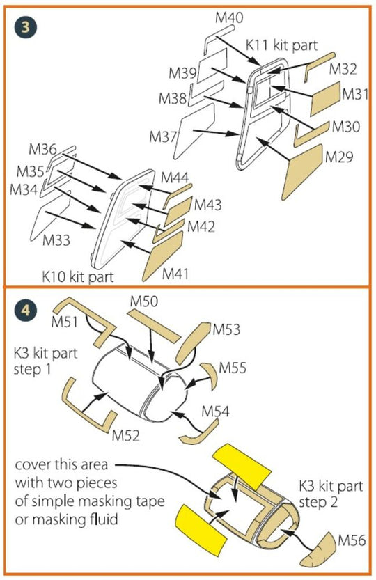 CH-54 painting mask for ICM kit 53054