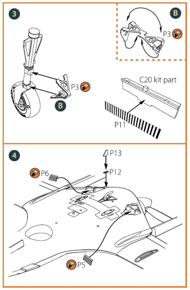 TB.2 PE parts for CP kits