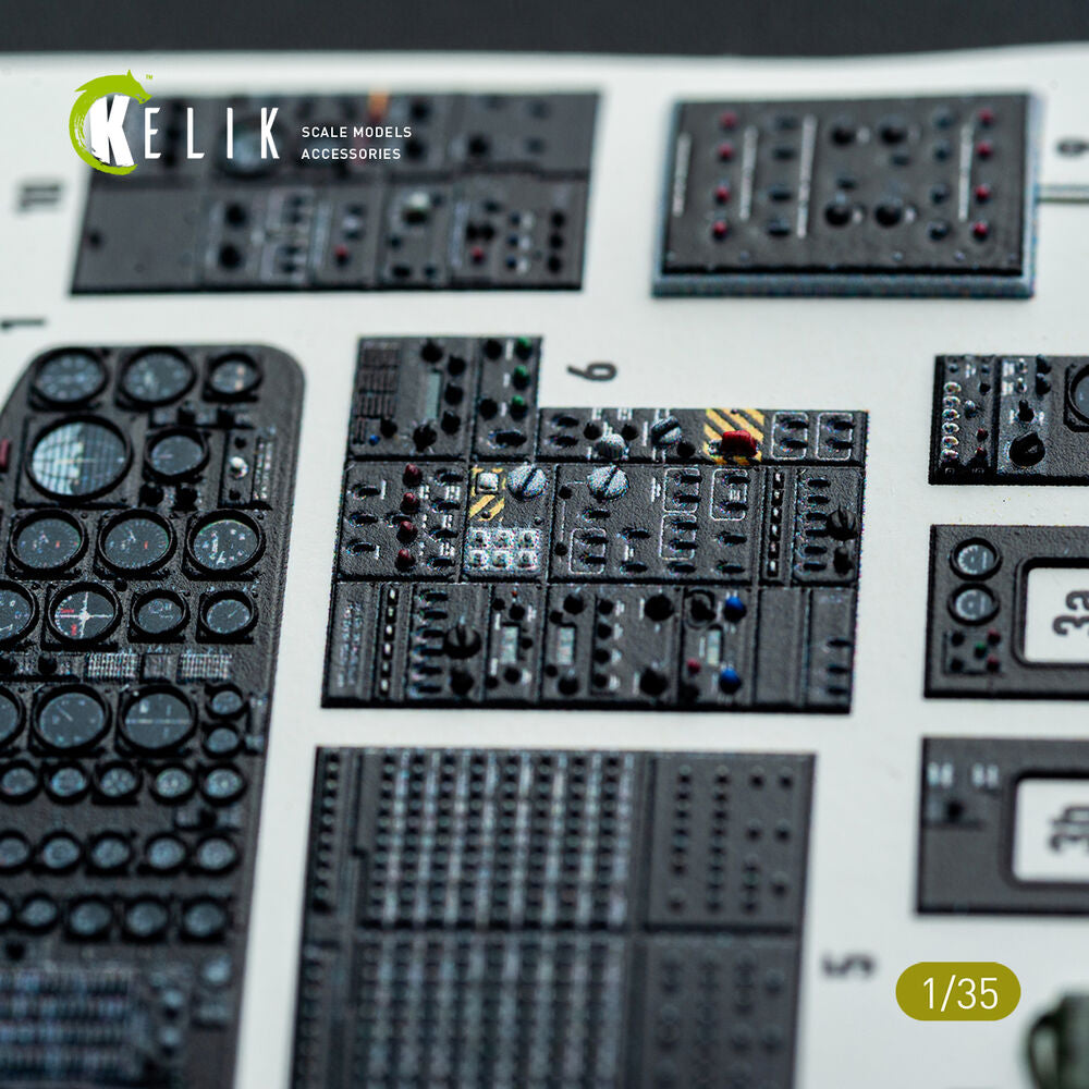 S-64E Skycrane - interior 3D decals for ICM kit