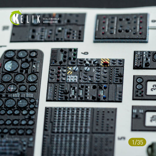 S-64E Skycrane - interior 3D decals for ICM kit