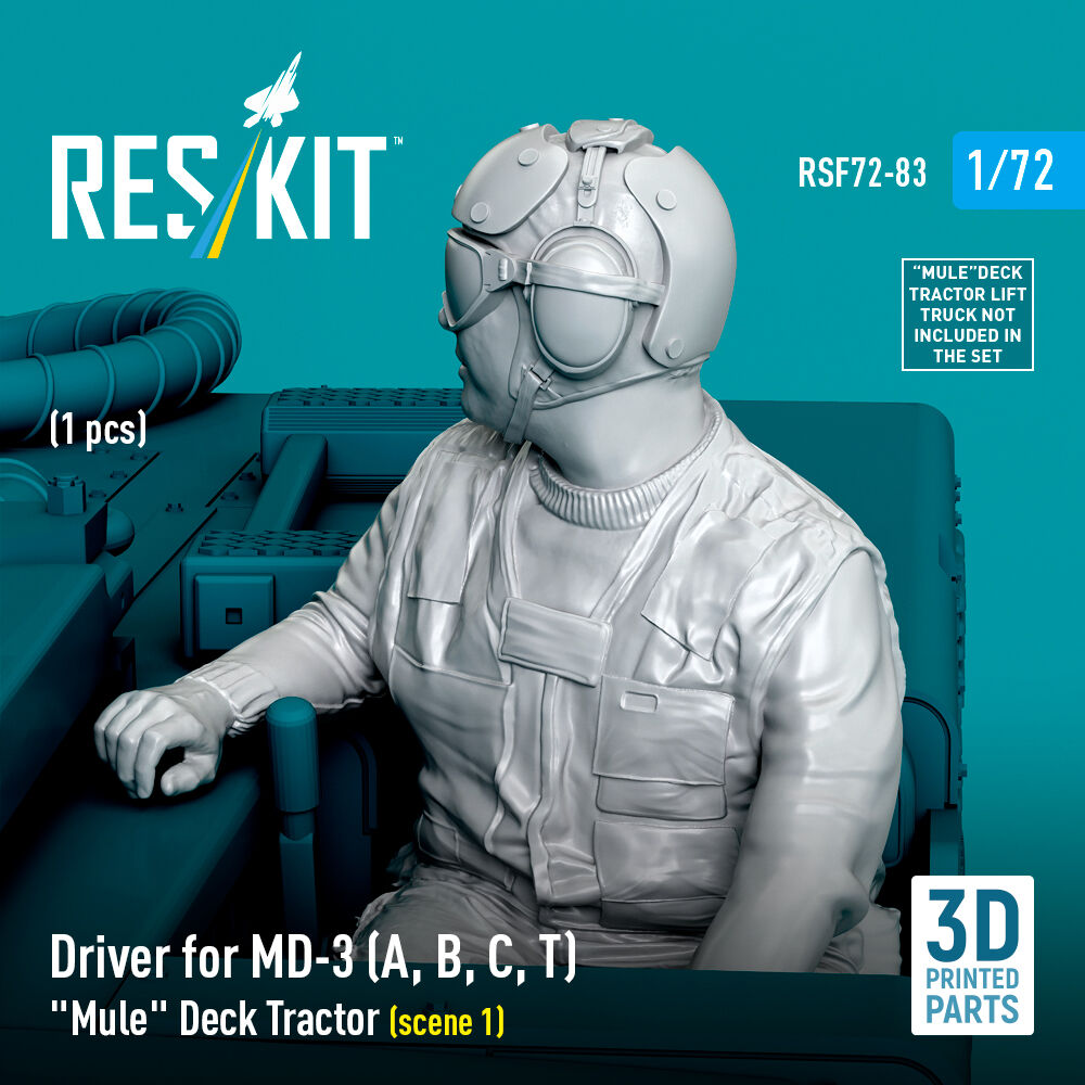 Driver for MD-3 (A, B, C, T) Mule Deck Tractor (scene 1) (1 pcs) (3D Printed)
