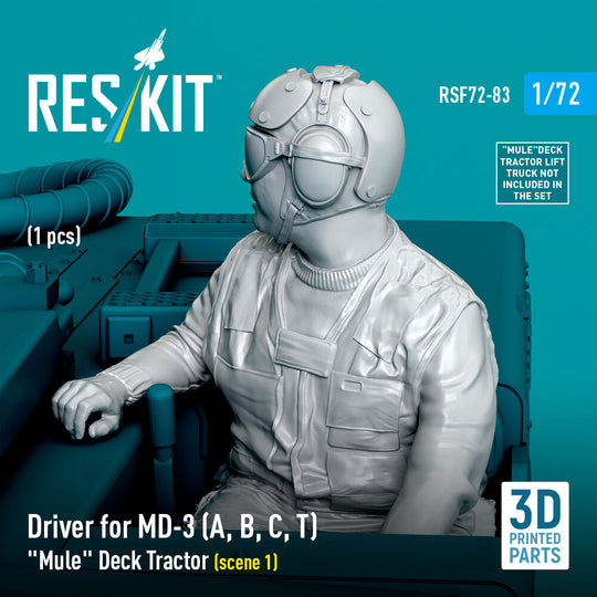 Driver for MD-3 (A, B, C, T) Mule Deck Tractor (scene 1) (1 pcs) (3D Printed)