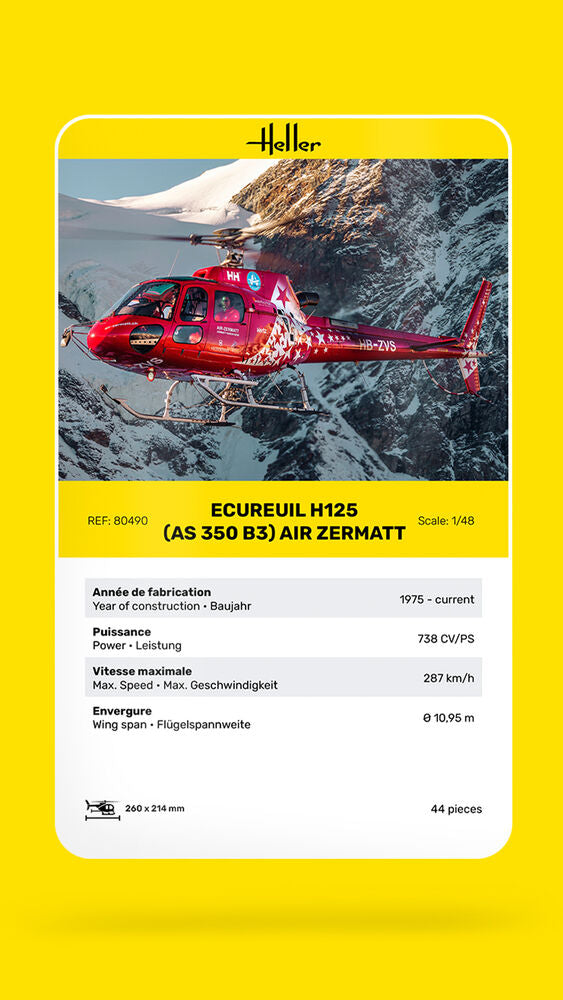 Ecureuil H125 (AS 350 B3) Air Zermatt