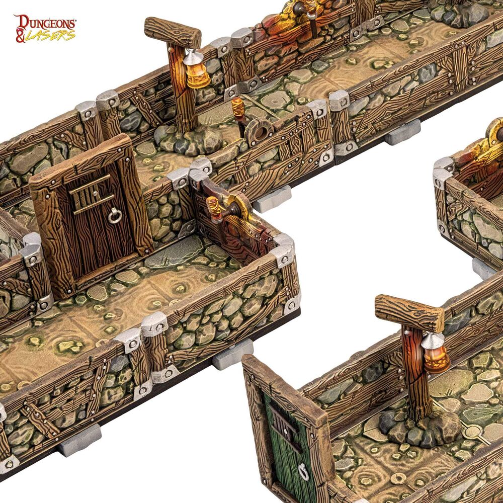 Dungeons & Lasers Dwarven Mine Half-Height Walls