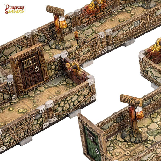 Dungeons & Lasers Dwarven Mine Half-Height Walls