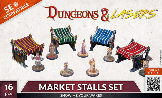 Dungeons & Lasers Expansion Set: MARKET STALLS SET
