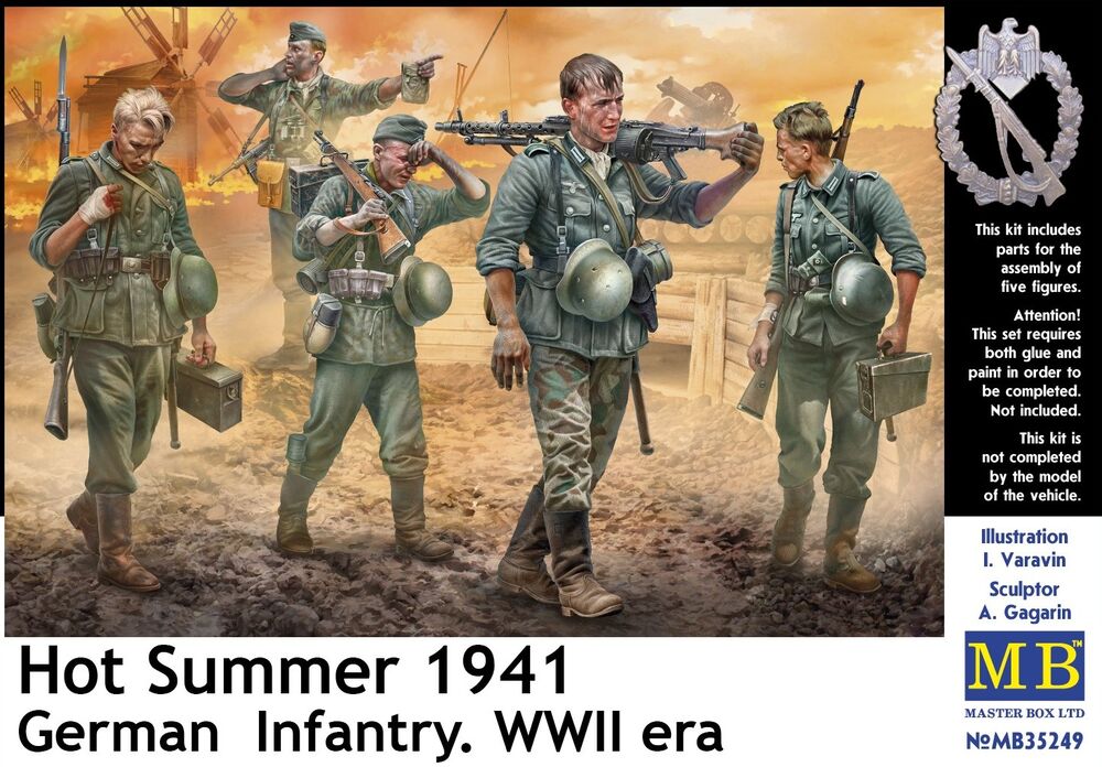 Hot Summer 1941. German Infantry, WWII era