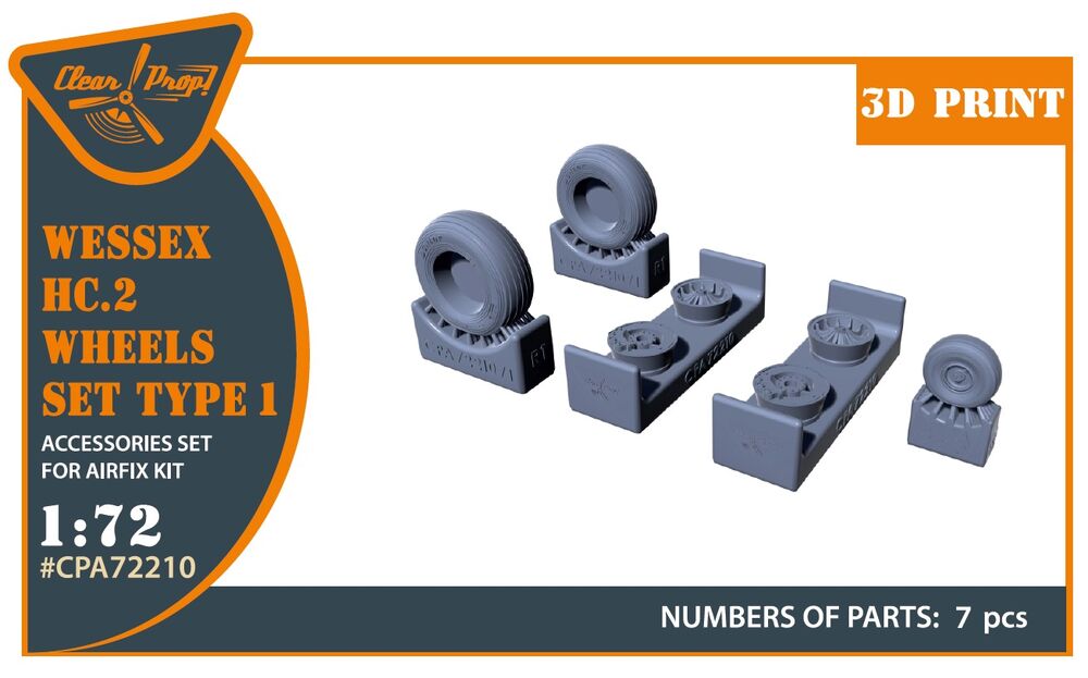 Wessex HC.2 Wheel set type 1 for Airfix kit