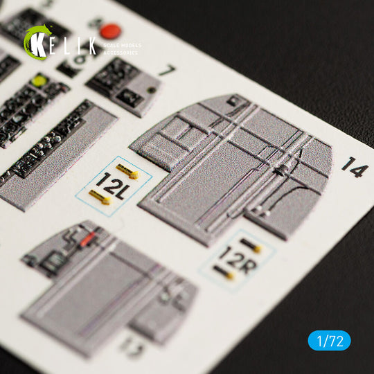 RF-4E Phantom II interior 3D decals for Hasegawa kit