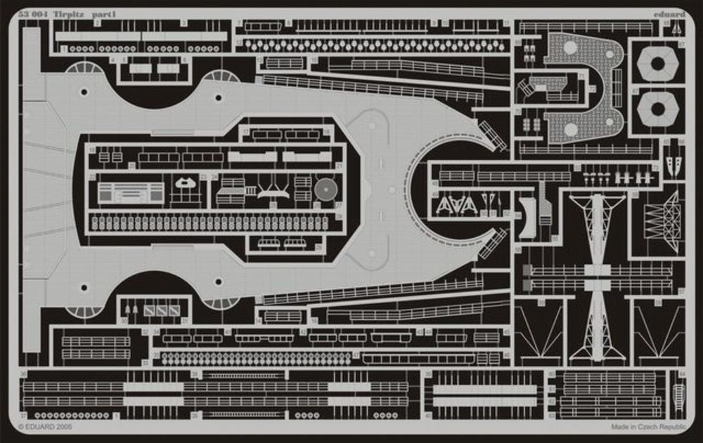 Schlachtschiff Tirpitz Fotoätzsatz