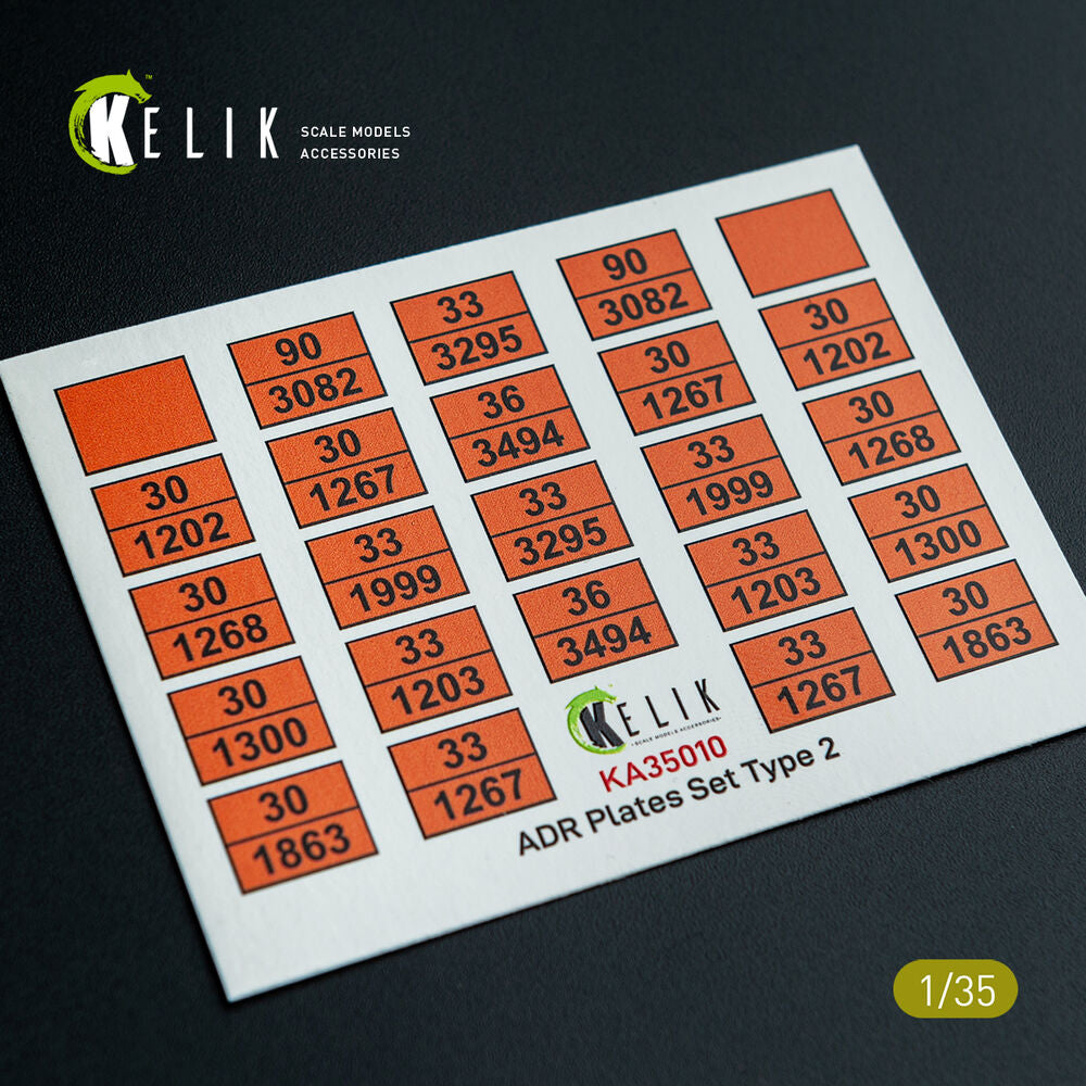 ADR Plates Set Type 2 - Decal for models