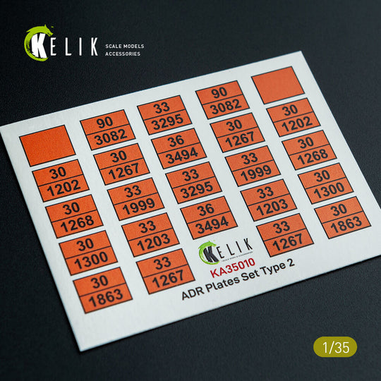 ADR Plates Set Type 2 - Decal for models
