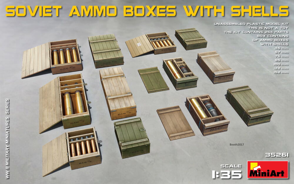Soviet Ammo Boxes w/Shells