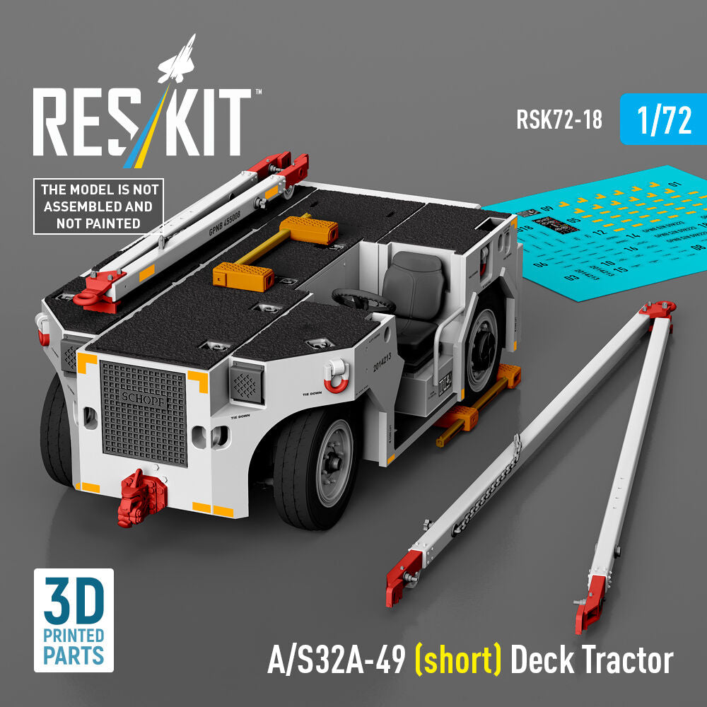 A/S32A-49 (short) Deck Tractor (3D Printed model kit)