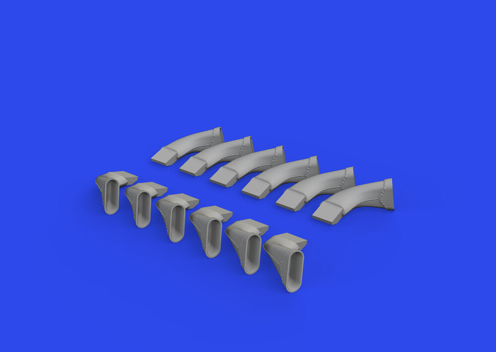Spitfire Mk.IX exhaust fishtail PRINT 1/24 AIRFIX