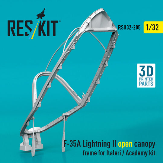 F-35A Lightning II open canopy frame for Italeri / Academy kit (3D Printed)