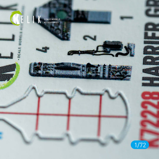 Harrier Gr1/Gr3 (Early) - interior 3D decals for Italeri kit