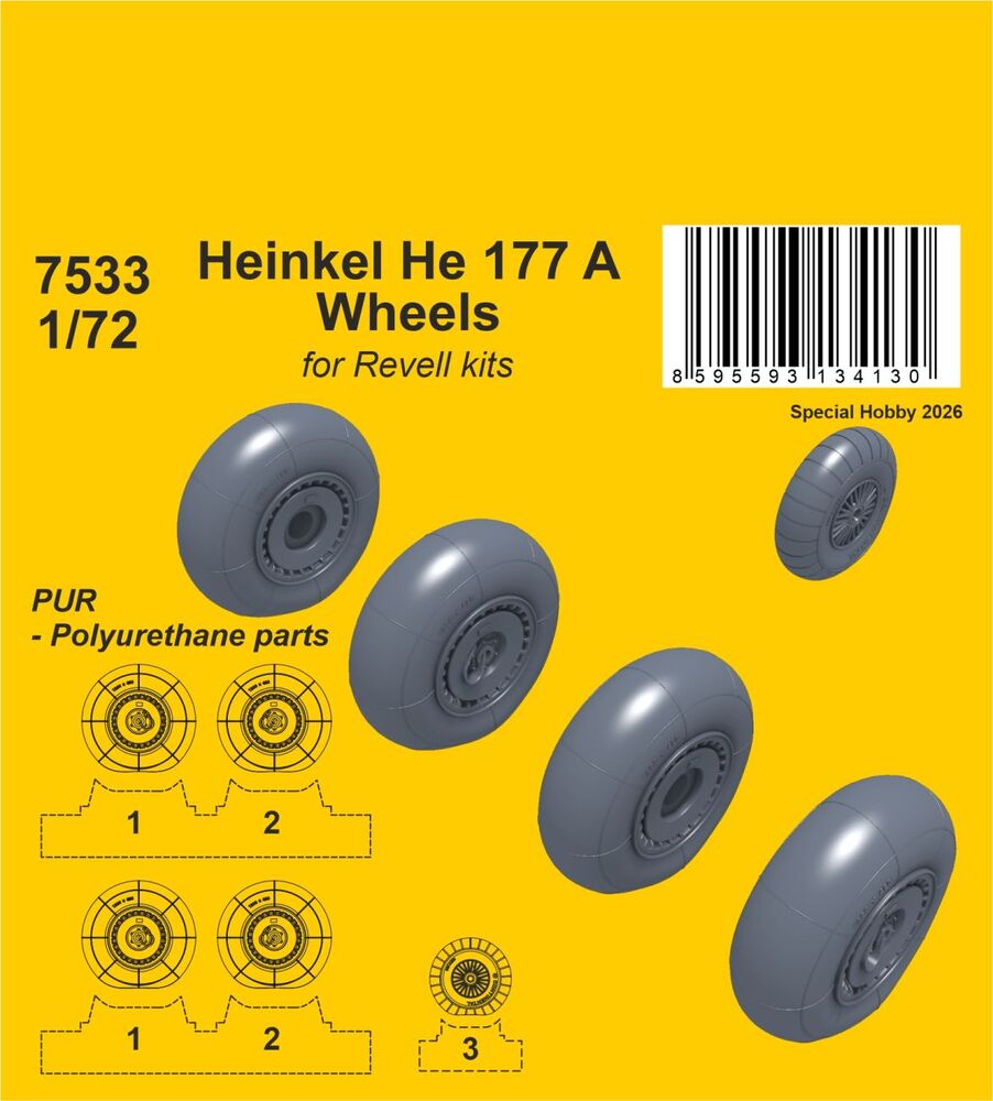 Heinkel He 177 A Wheels for Revell