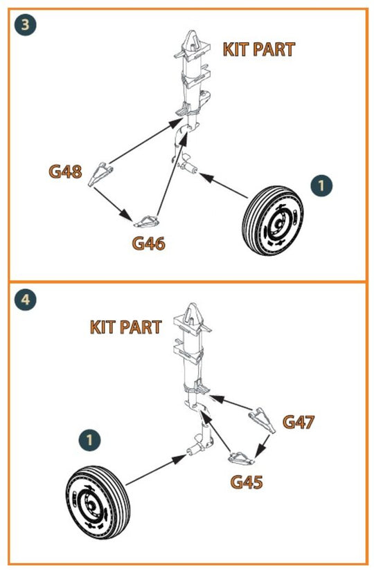 CH-54A Tarhe wheel set for ICM kits