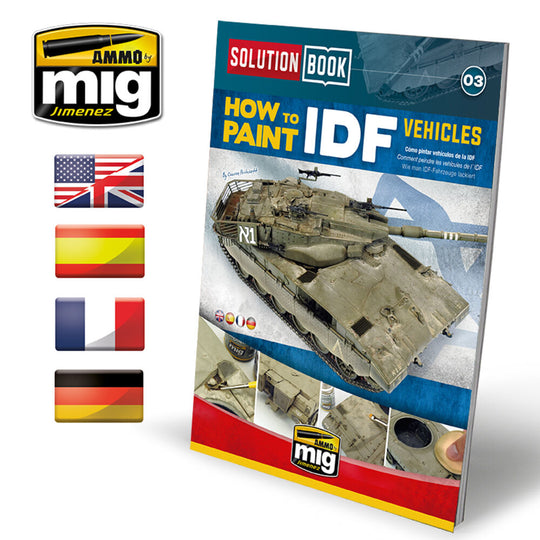 SOLUTION BOOK 03 - How to Paint IDF Vehicles (English, Castellano, Français, Deutsch)