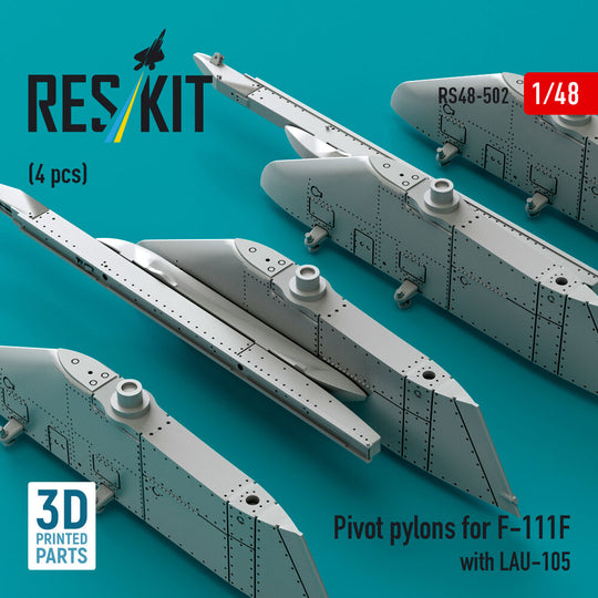 Pivot pylons for F-111F with LAU-105 (4 pcs) (3D Printed)
