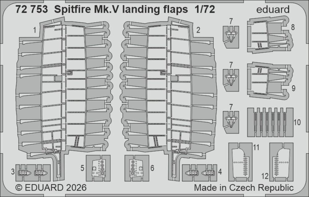 Spitfire Mk.V landing flaps for Eduard