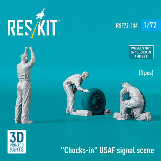 Chocks-in USAF signal scene (3 pcs) (3D Printed)
