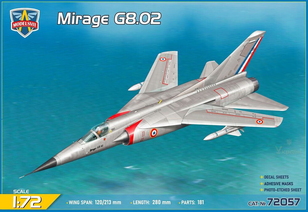 Mirage G8.02 variable-geometry exp.fighter