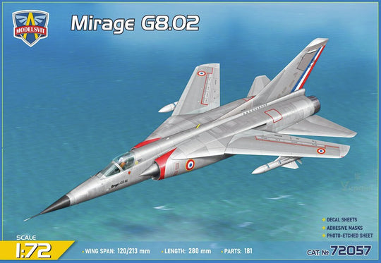 Mirage G8.02 variable-geometry exp.fighter