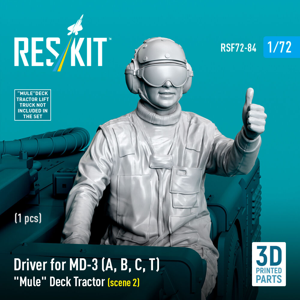 Driver for MD-3 (A, B, C, T) Mule Deck Tractor (scene 2) (1 pcs) (3D Printed)