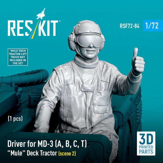 Driver for MD-3 (A, B, C, T) Mule Deck Tractor (scene 2) (1 pcs) (3D Printed)