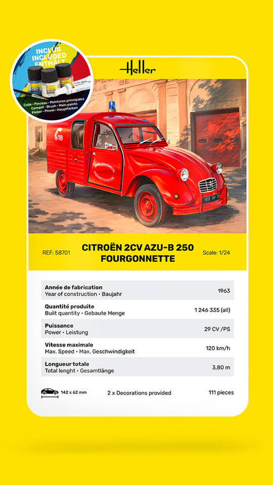 STARTER KIT Citroen 2CV AZU-B 250 Fourgonnette