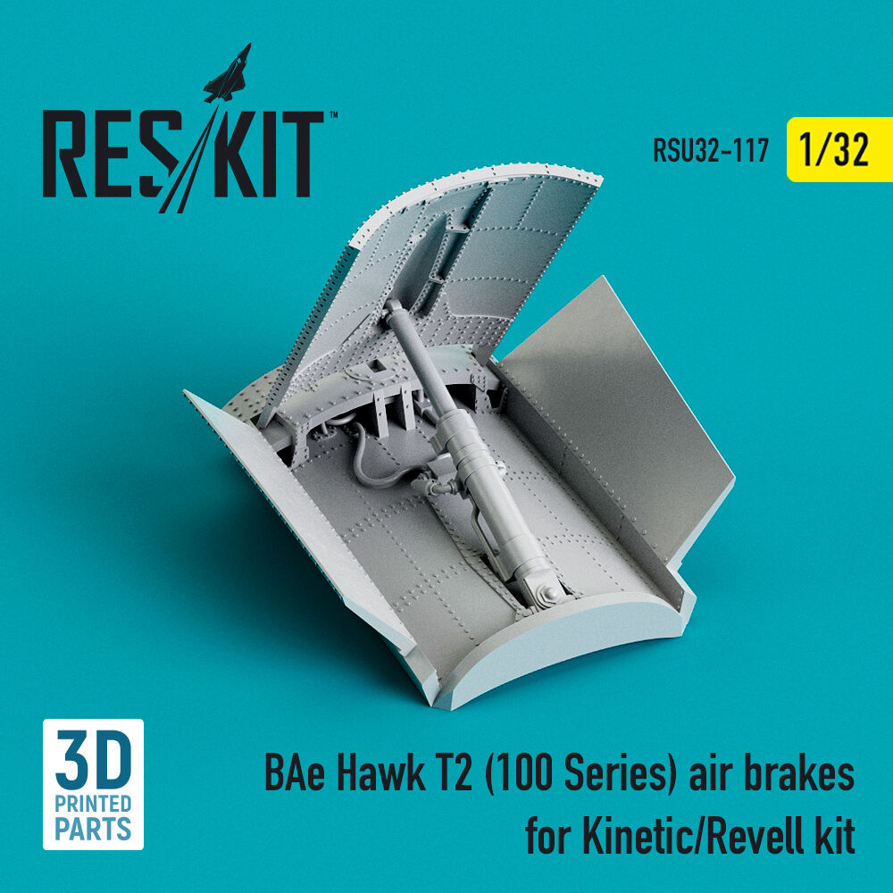 BAe Hawk T2 (100 Series) air brakes for Kinetic/Revell kit (3D Printed)