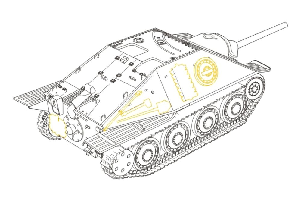 Hetzer G-13 Swiss post-war version für Tamiya-Bausatz