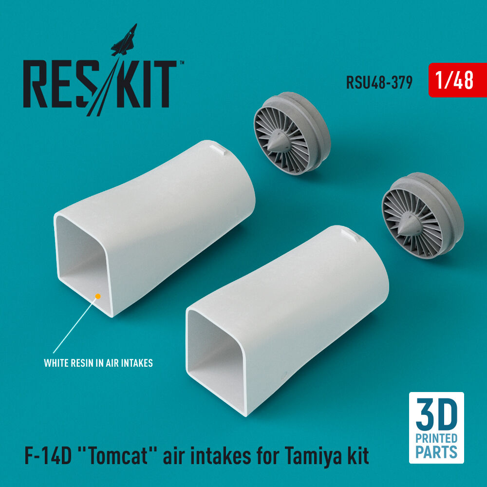 F-14D Tomcat air intakes for Tamiya kit (3D Printed)