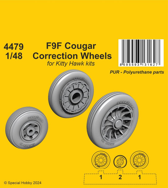 F9F Cougar Correction Wheels  / for Kitty Hawk kits