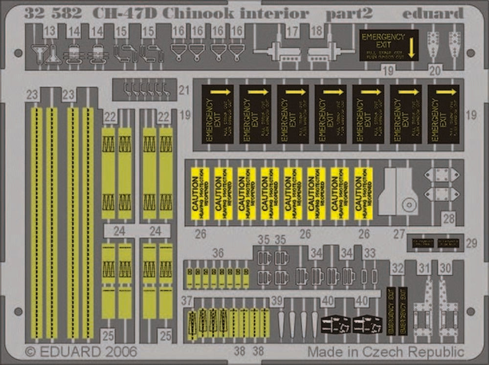 CH-47D Chinook interior für Trumpeter-Bausatz