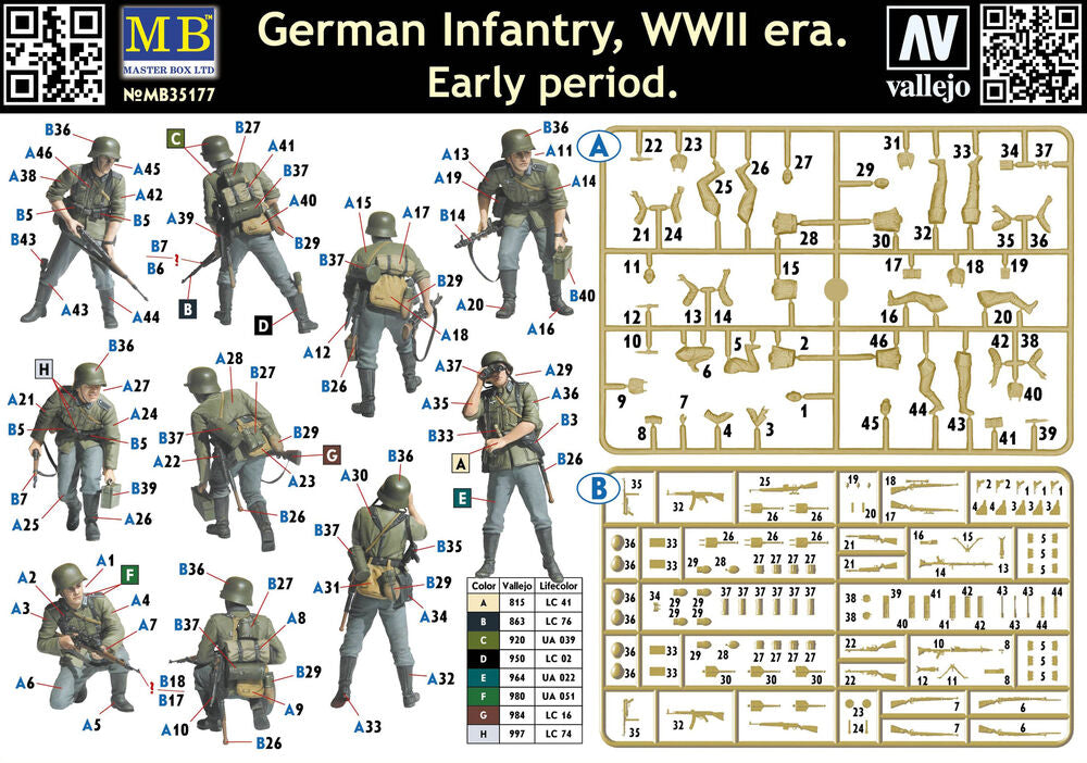 German infantry,WWII era. Early period