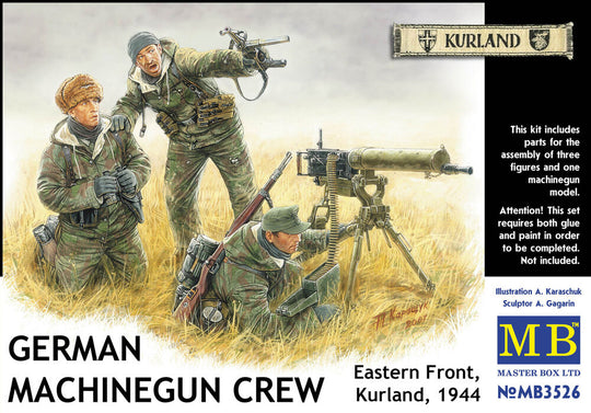 German Machinegun Crew Eastern Front Kurland 1944