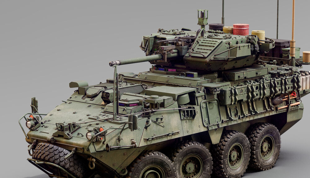 Stryker M1296 ICV-Dragoon with ESA MWO Upgrade