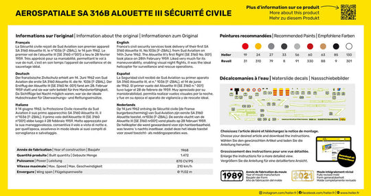 STARTER KIT Alouette III Sécurité Civile