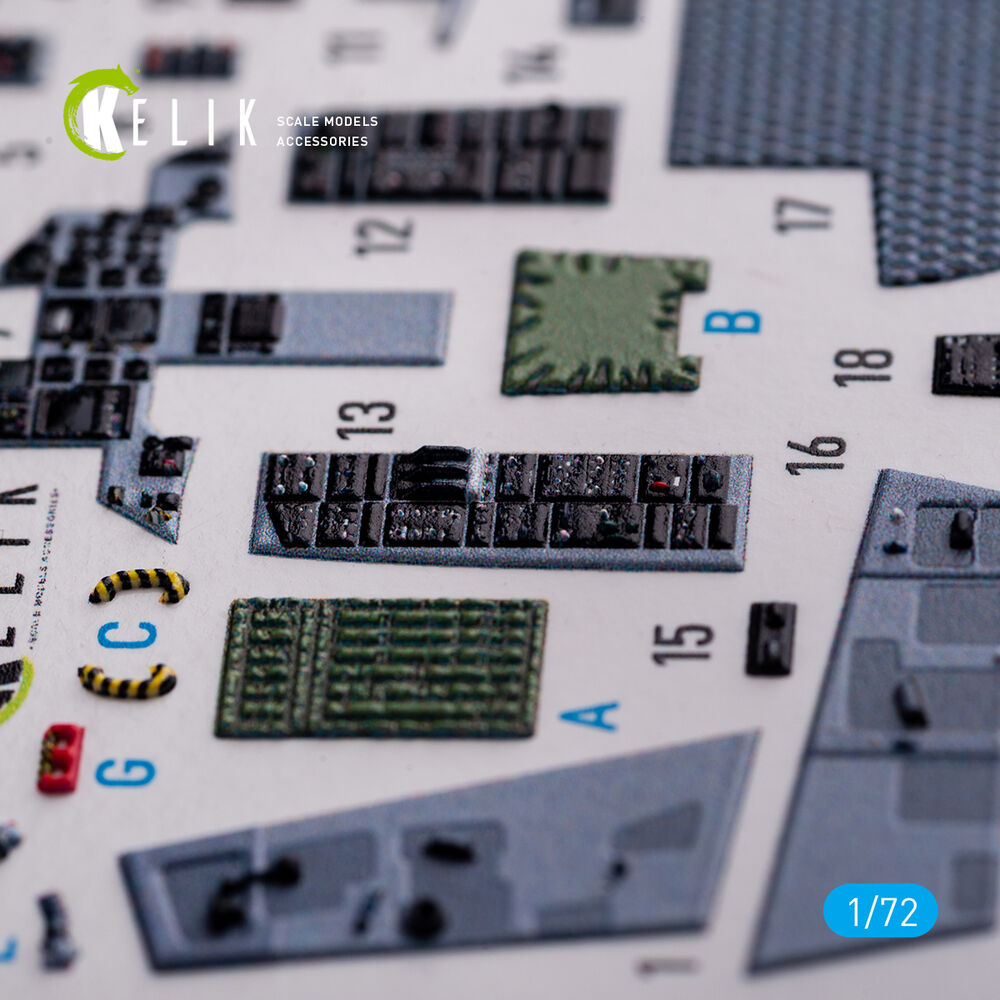 F-15C - interior 3D decals for FineMolds kit