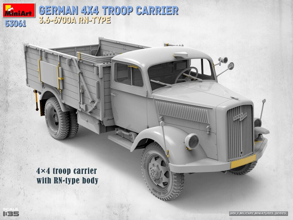German 4x4 Troop Carrier 3.6-6700A Rn-Type