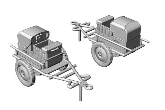 Anlasswagen - Luftwaffe Aircraft Starter Cart (2pcs)